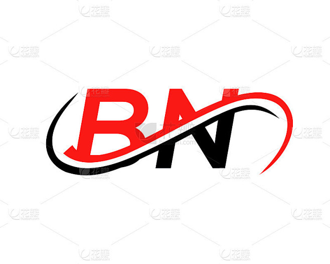 BN字母连结商业标志。BN标志设计。BN标志设计为金融、开发、投资、房地产和管理公司矢量模板