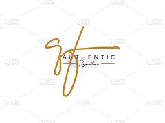 字母Qf签名标志模板向量