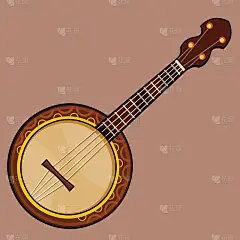 drawn folk musical stringed plucked instrument ban