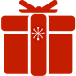 红色的礼物盒图标 iconpng.com #Web# #UI# #素材#
