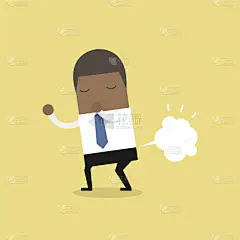 男商人,空白的,气球,商务,想法,乱画,美国人,放屁,微笑