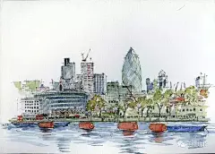 炫酷的城市水彩画 : 作为一名建筑师有着长期和成功的职业生涯，他对建筑有深刻理解和热爱。Bryn的城市和建筑水彩画独特地捕捉了每一个地方的精髓，如威尼斯运河的活力，西班牙村庄的温暖和魅力，或伦敦街头的豪华……