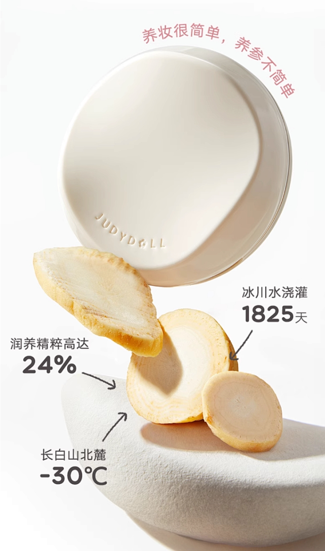 【新品】Judydoll橘朵小仙参润养干皮气垫粉底液粉霜遮瑕保湿持妆-tmall.com天猫-花瓣网