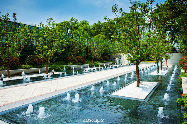 水景设计#zoscape#水景意向图#动态水景#喷泉