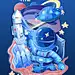 世界航天日节日宣传创意手绘插画手机海报