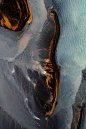 River Flows : A collection of imagery showcasing Icelandic glacial rivers from above.