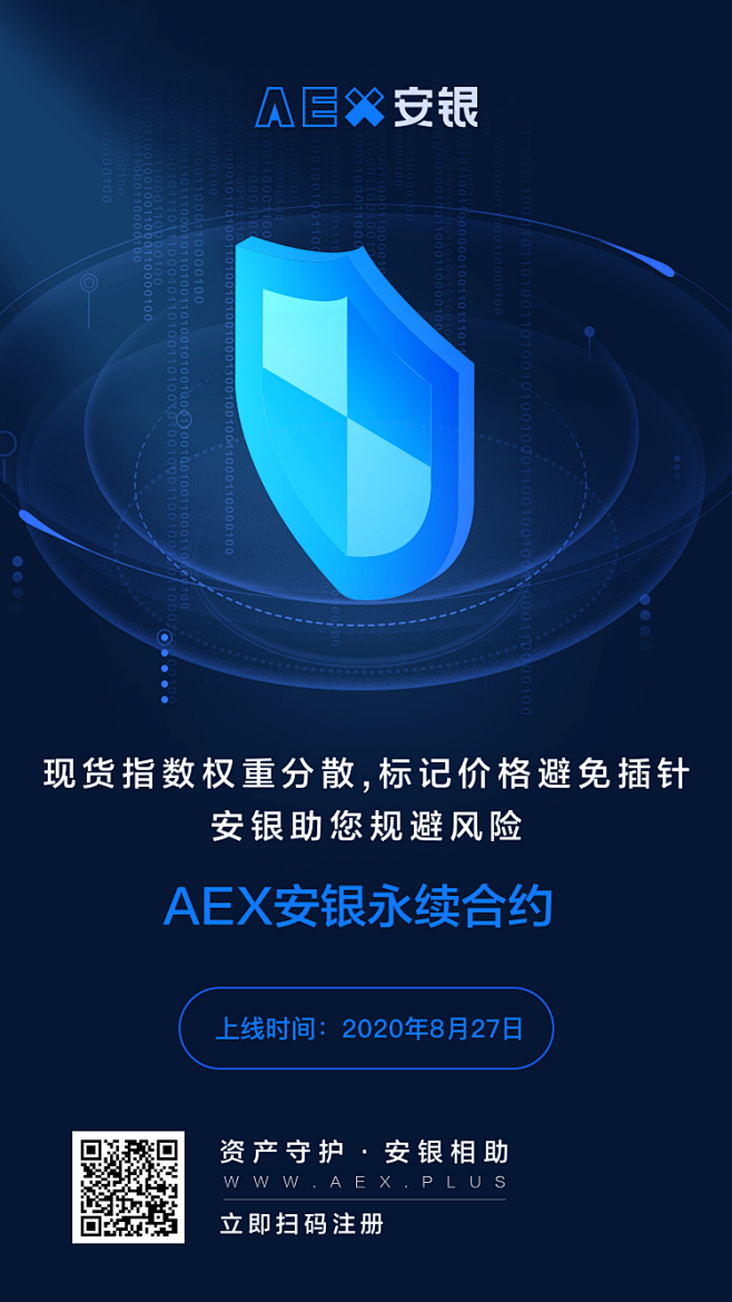 AEX安银永续合约全新上线海报设计