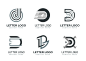 字母D，logo标志矢量图素材