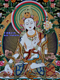 白度母|长寿三尊[000835]_中国唐卡网