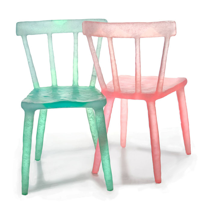 创意水晶透明树脂餐椅摆件 后现代风格禅意...