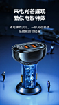 优胜仕125W车载充电器pd65快充手机汽车点烟器转换一拖三车充数显-tmall.com天猫
