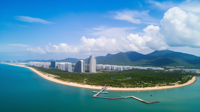 海棠湾国内城市海南旅游景点风景摄影图