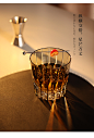 现货日本原装进口KAGAMI手工切子杯水晶玻璃威士忌洋酒杯子星芒杯-tmall.com天猫