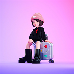 不梦喵呀采集到C4D人物