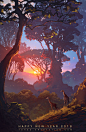 Joy and Heron Backgrounds, Sylvain Sarrailh : Few samples of the backgrounds matte painting I made for Joy and Heron, an animation short by Passion Pictures ! : <a class="text-meta meta-link" rel="nofollow" href="https://www.yo