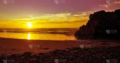 海滩上的日落