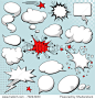 Comics style speech bubbles / balloons on background 正版图片在线交易平台 - 海洛创意（HelloRF） - 站酷旗下品牌 - Shutterstock中国独家合作伙伴