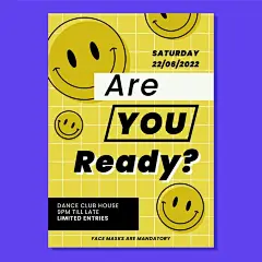 有趣的微笑表情包符号节日活动酸性海报单页版式排版平面设计模板矢量图素材