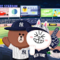 LINE FRIENDS_Official on Instagram: “Yay~~⚾️ #MLB #NY #Yankees #BROWN #CONY #baseballdatenight #NewYork #LINEFRIENDS”