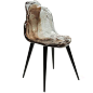Stuhl Gilda B von EDRA : Versandkostenfrei: Gilda B - extravaganter, handgefertigter Stuhl mit Sitzschale aus Polycarbonat und Gestell aus seidenmatt schwarz lackiertem Holz.