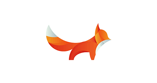 色彩丰富的几何形状动物LOGO