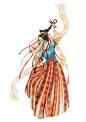 古风妹纸_瑶背背__插画师作品_涂鸦王国gracg.com