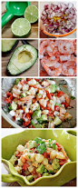 Light but satisfying. (shrimp, avocado, diced red onion, chopped tomato, olive oil, fresh lime juice, cilantro, s+p)
