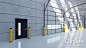 Large modern warehouse for Blender Eevee and Cycles
