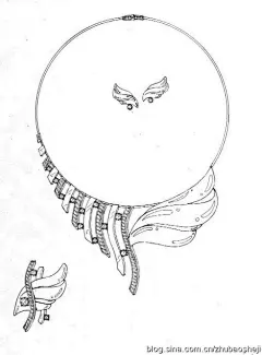 手绘、手绘、设计图、珠宝、首饰、Accessories@北坤人素材