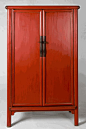 Antique Asian Furniture: Chinese Wedding Cabinet Armoire from Shanxi Province, China: 