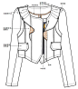 女装牛仔外套款式图作品-女装牛仔外套款式图款式图