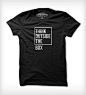 Think Outside The Box T-Shirt in Men's by Arquebus Clothing on Scoutmob Shoppe. A creative reminder printed on a super soft black cotton tee.: 