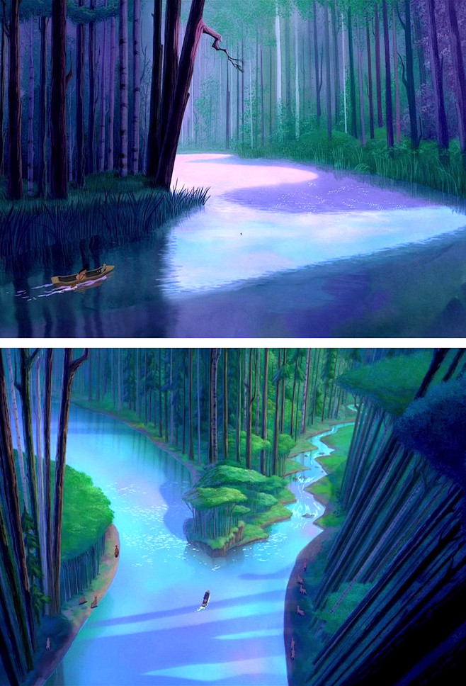 风中奇缘场景原画