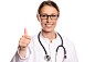 Happy woman doctor giving a thumbs up gesture by Lars Zahner on 500px