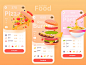 Food delivery app  The second part type cute inspiration freebie mobil
