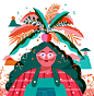 Garden Ladies : Personal Illustrations. © Geraldine Sy 2016.