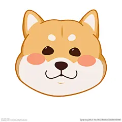 卡通柴犬狗