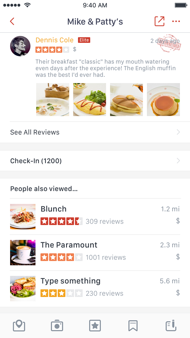 Yelp Business Page R...
