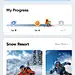 滑雪App UI/UX设计 - by：小阿田a