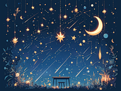 AI~御龙(UI设计师)采集到星空背景