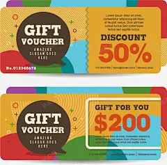 VIP时尚购物卡高清素材 个性创意优惠券 代金券 卡片 名片 广告设计 抵用券 时尚购物卡消费卡设计矢量素材 消费券 炫彩名片卡片 现代时尚消费券 矢量素材 礼品卡 元素 免抠png 设计图片 免费下载