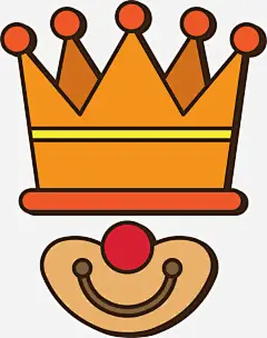 卡通皇冠小丑头像高清素材 4月1号 卡通皇冠 小丑面具 愚人节 搞怪 整蛊 马戏团 免抠png 设计图片 免费下载