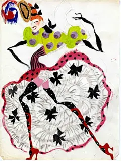 【服装设计大师Christian Lacroix的设计作品】
欣赏法国服装设计大师克利斯汀·拉夸的作品如同欣赏一场假面舞会。他的作品华贵典雅、千娇百媚，既有东方女性的神秘莫测，又有伦敦女性的古板怪异，还有法国女性的浪漫随和。他生活在现实和幻想之间，却又无时不在试图以时装的方式描绘心灵深处的梦境…… 