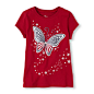 Americana butterfly graphic tee