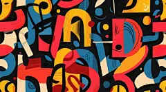 点击来源直接获取大图文件 |粗体印刷字体图案壁纸