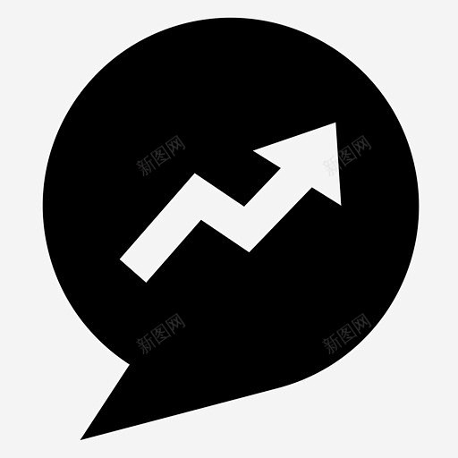 趋势看涨上涨图标 UI图标 设计图片 免费下载 页面网页 平面电商 创意素材