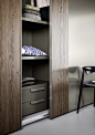 Bedroom Wardrobe - Offset | Novamobili : Offset is the sliding door wardrobe for elegantly furnished bedrooms, with insert also available in mirror version. Find your nearest dealer.