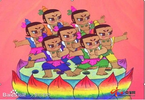 3.中国动画片《哪吒闹海》 取自于明.