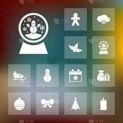 天气,冬天,简单,计算机图标,事件,玩具,霜,雪,布置