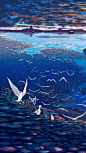 手绘插画蓝色梦想设计_手绘插画蓝色梦想模板_手绘插画蓝色梦想素材